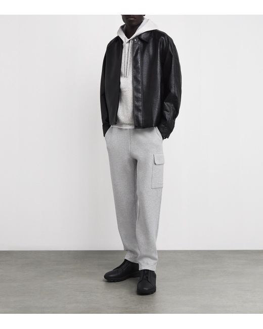Mackage Gray Cotton-Blend Marvin Cargo Sweatpants for men