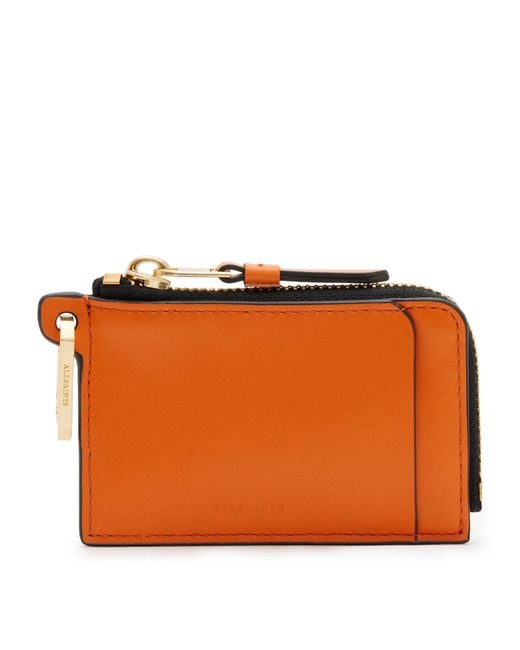 AllSaints Orange Remy Wallet