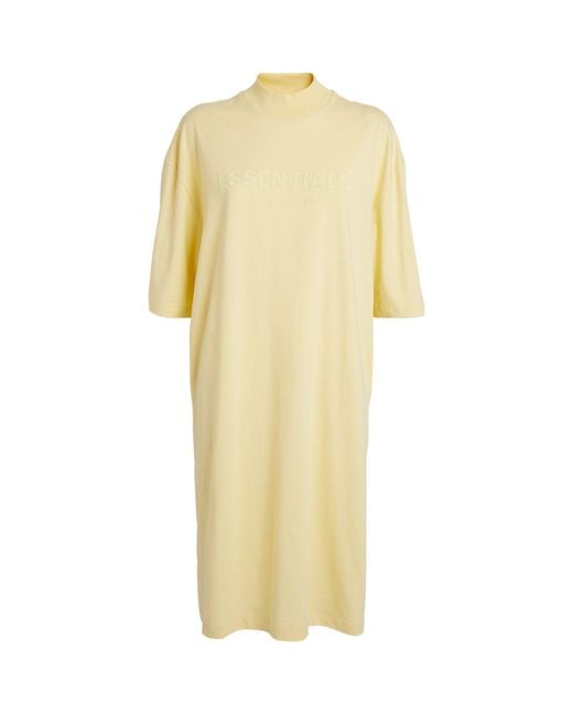 Fear Of God Yellow Fog Essentials Tee Dress Canary
