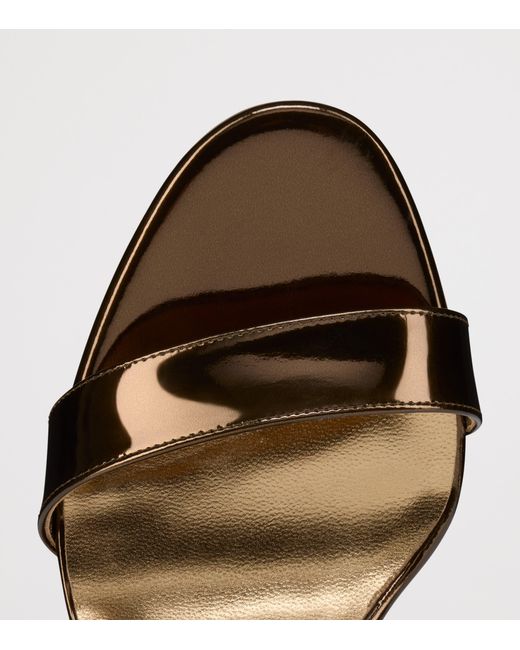 Christian Louboutin Brown Miss Z Patent Leather Heeled Sandals 100