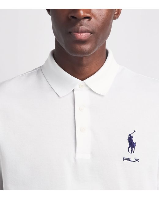 Ralph Lauren White Tour Polo Shirt for men