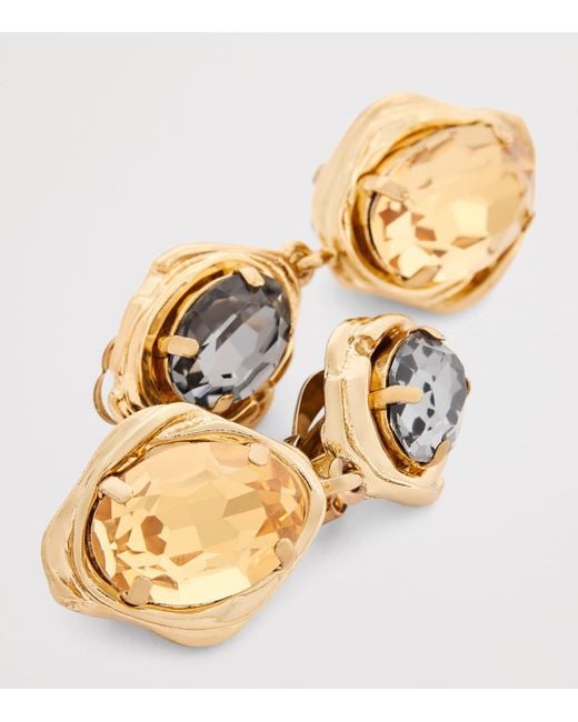 Weekend by Maxmara Metallic Embellished Clip-On Earrings