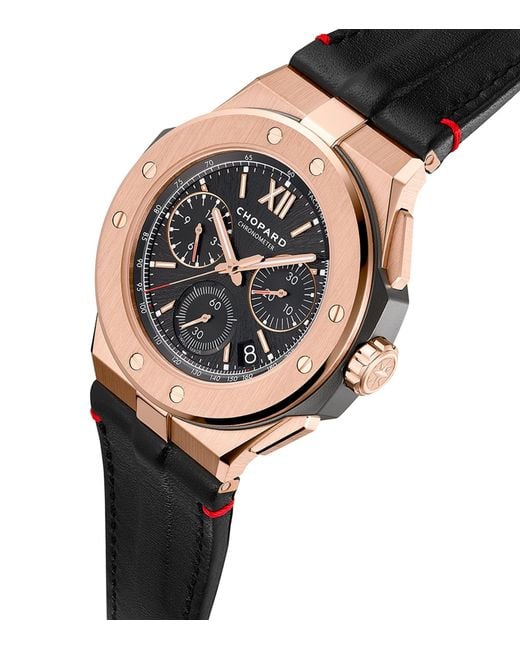 Chopard Gray Rose Gold And Titanium Alpine Eagle Xl Chrono Watch 44mm for men