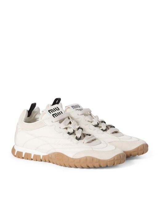Miu Miu White Tyre Sneakers