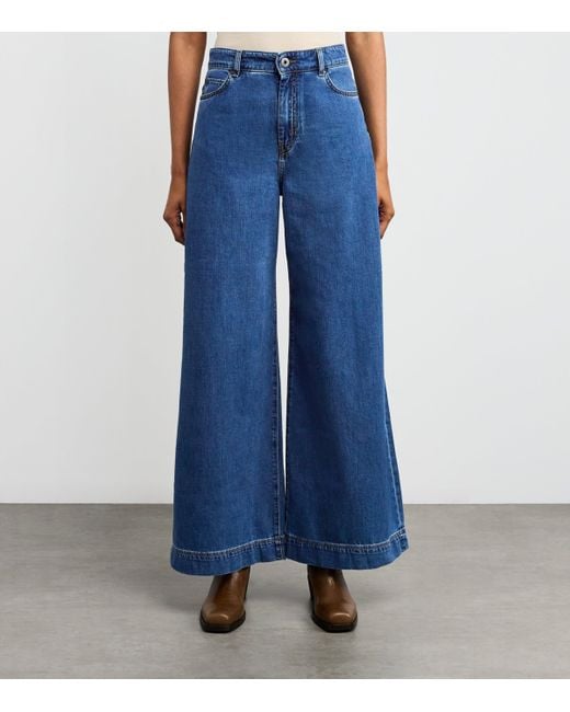 Weekend by Maxmara Blue Wide-Leg Jeans