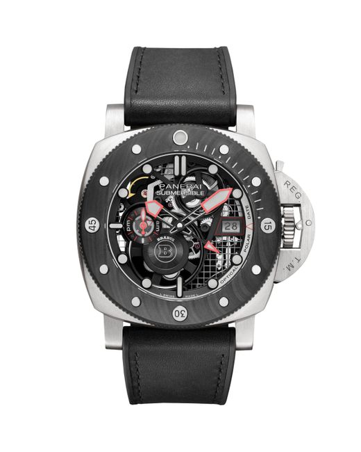 Panerai Gray Ecotitanium Submersible S Brabus Etitanio Watch for men