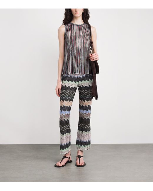 Missoni Gray Snake Flared Trousers