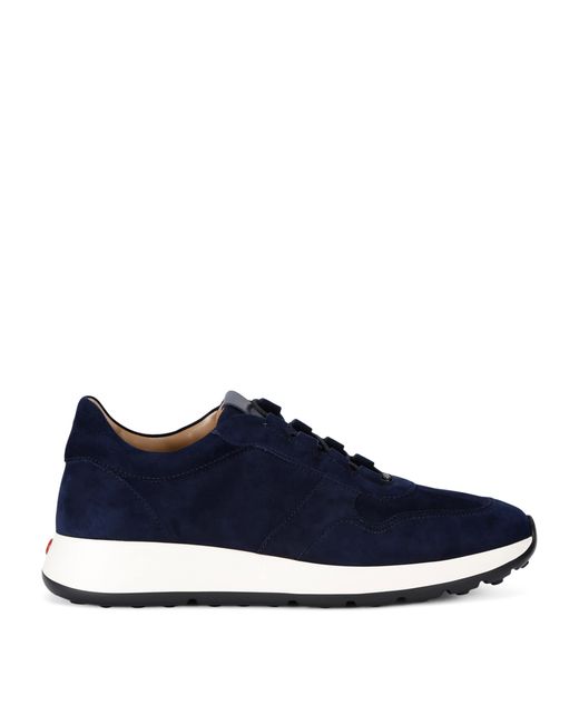 Tod's Blue Suede Low-Top Sneakers for men