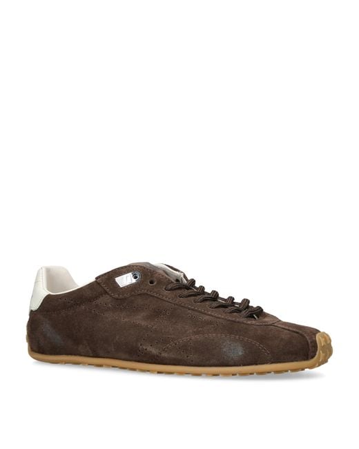 Golden Goose Deluxe Brand Brown Suede Running Marathon Sneakers