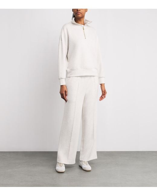Varley White Freesoft Wide-Leg Sweatpants