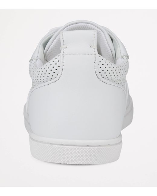 Christian Louboutin White Tutti Rui Leather And Mesh Low-Top Trainers