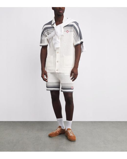Casablanca White "Crochet" Shirt for men