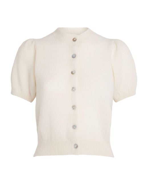 Doen White Alpaca-Blend Anisa Cardigan