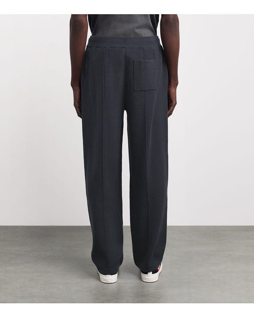 PAIGE Blue Knitted Cremonesi Sweatpants for men