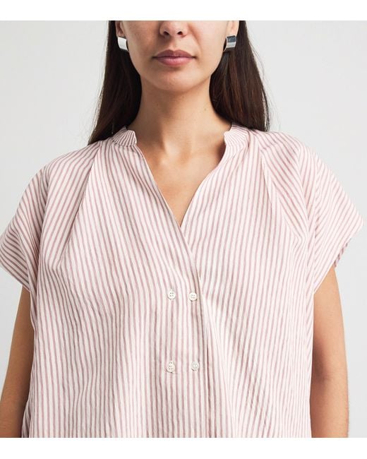 Citizens of Humanity Pink Stripe Penelope Blouse