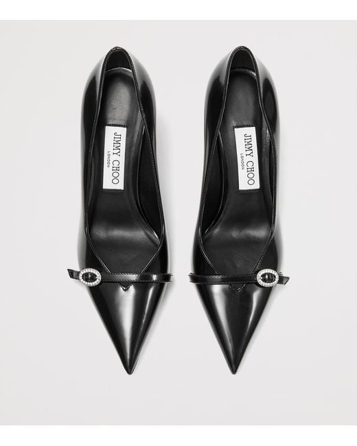 Jimmy Choo Black Keari 85 Heeled Pumps