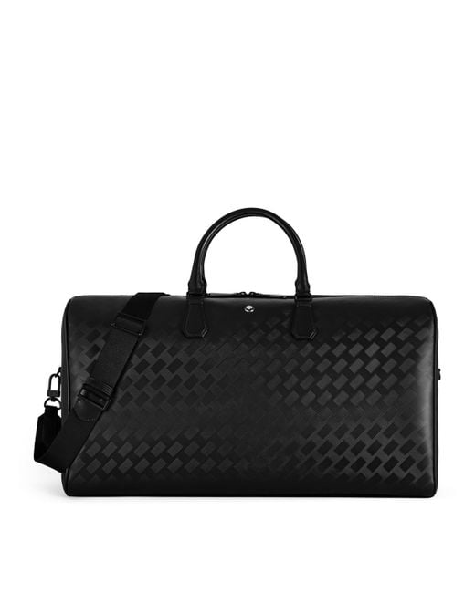 Montblanc Black Leather Extreme 142 Holdall Bag for men