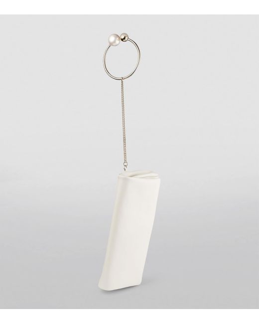 Jimmy Choo Natural Leather Xandra Clutch