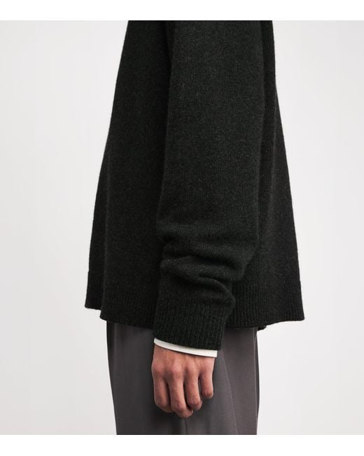 The Row Black Dumbo Cashmere Sweater for men
