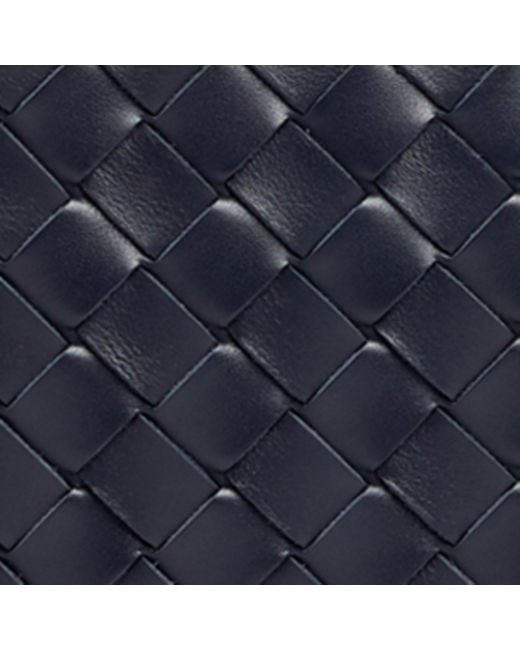 Bottega Veneta Blue Small Leather Classic Intrecciato Camera Bag for men