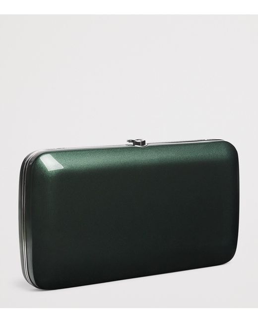 Jeffrey Levinson Green Mirrored Finley Clutch Bag