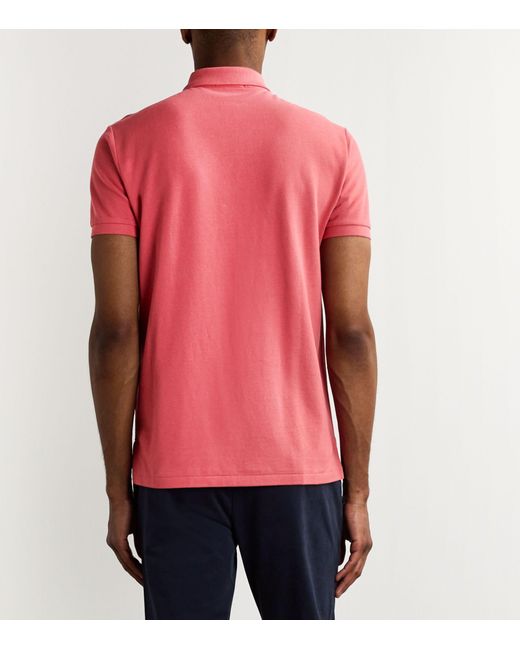 Polo Ralph Lauren Pink Cotton Mesh Custom-fit Polo Shirt for men