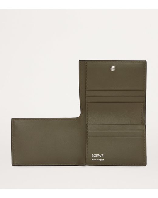 Loewe Black Leather Folded Wallet for men