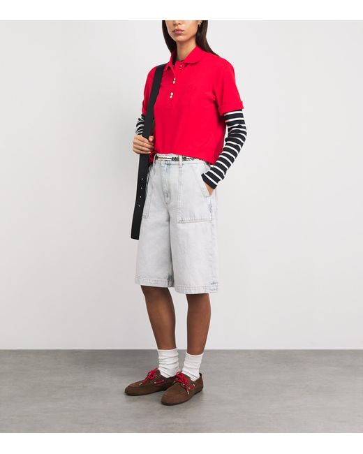 Sandro Blue Denim Bermuda Shorts
