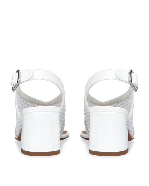 Alaïa White Fishnet Sandals 55