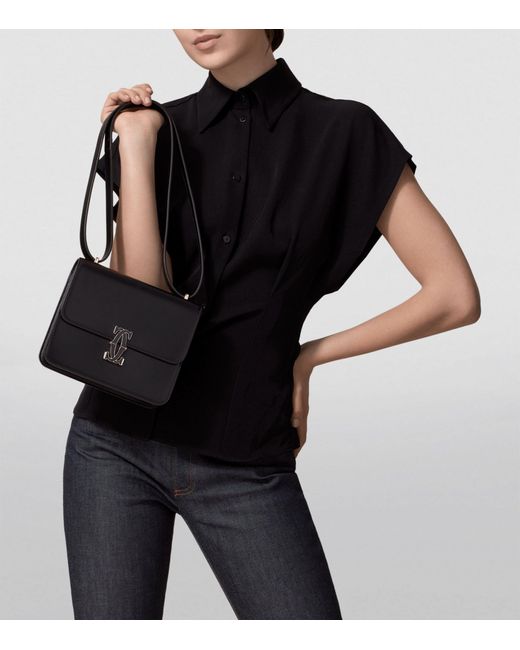 Cartier Black Mini Leather C De Shoulder Bag