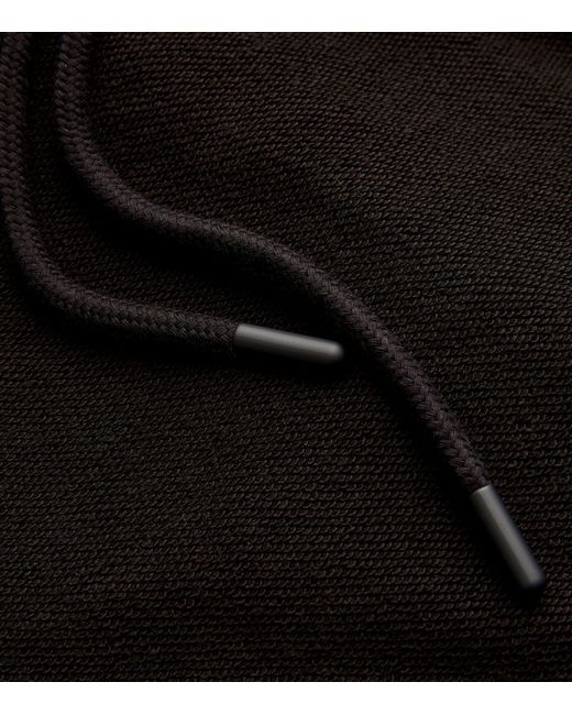 Fear Of God Black Cotton-blend Drawstring Sweatpants