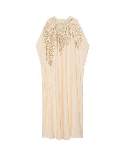 Marina Rinaldi Natural X Tony Ward Embellished Maxi Dress