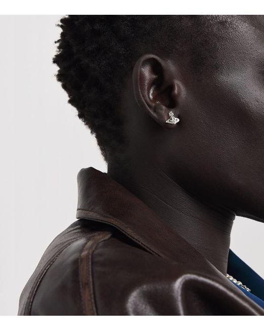Vivienne Westwood White Marinetta Single Earring for men