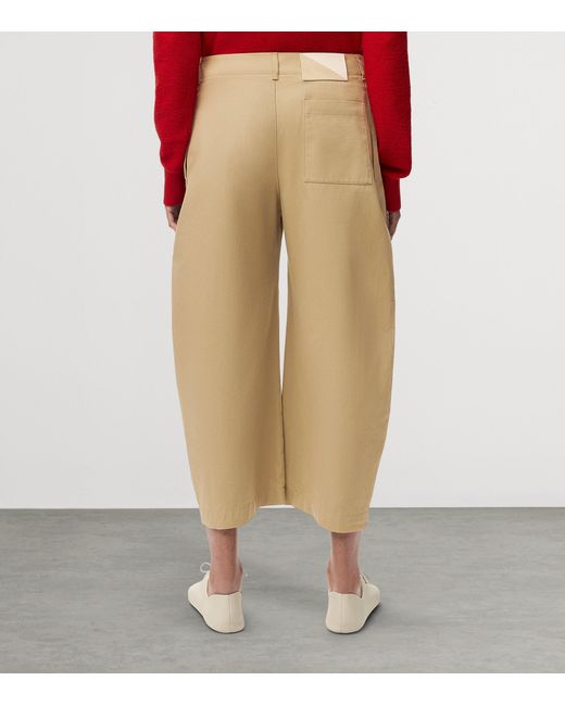 Loewe Natural Cotton Utility Cropped Trousers for men