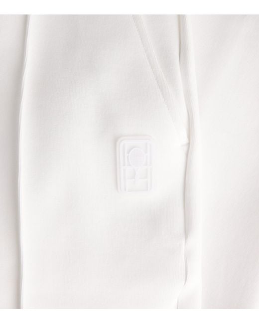 Lacoste White Straight-Leg Sweatpants for men