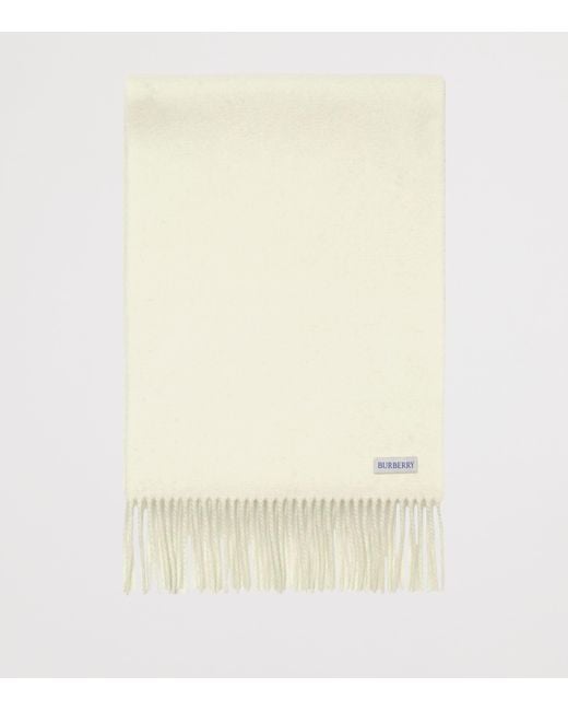 Burberry Green Cashmere Reversible Knight Scarf