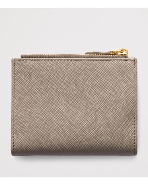 Prada Natural Small Saffiano Leather Wallet
