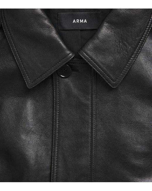Arma Black Leather Maeve Jacket