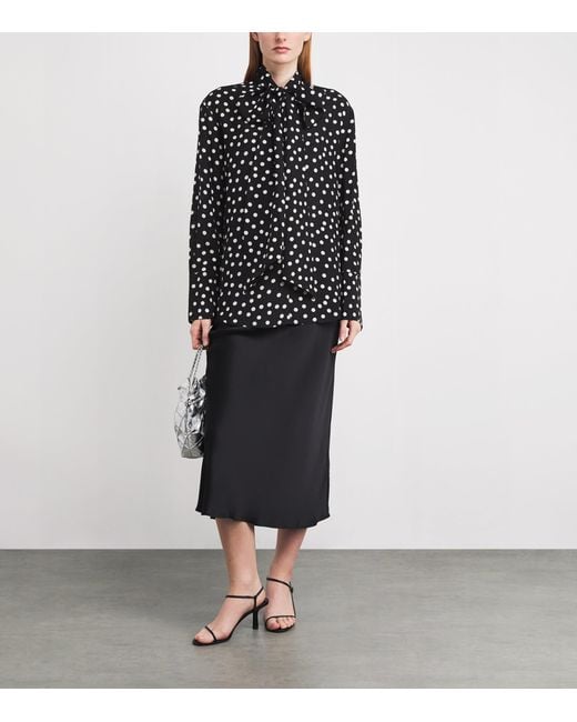 Anine Bing Black Polka Dot Ruby Blouse
