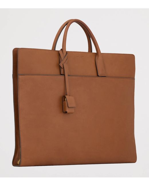 Saint Laurent Brown Leather Sac Du Jour Briefcase