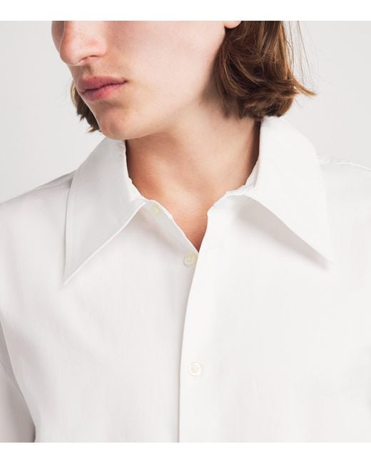 Séfr White Cotton Trino Shirt for men