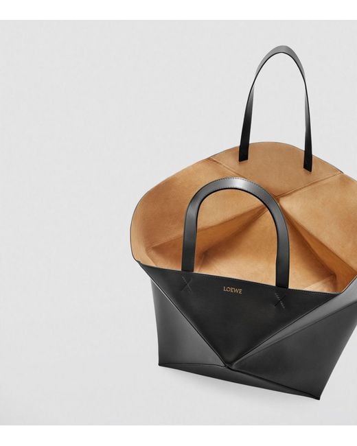 Loewe Black Puzzle Fold Xl Tote Bag for men