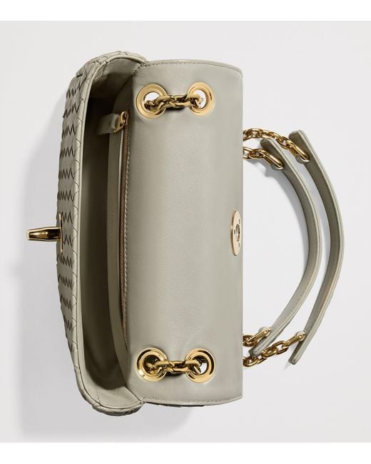 Bottega Veneta Gray Baby Leather Madison Shoulder Bag