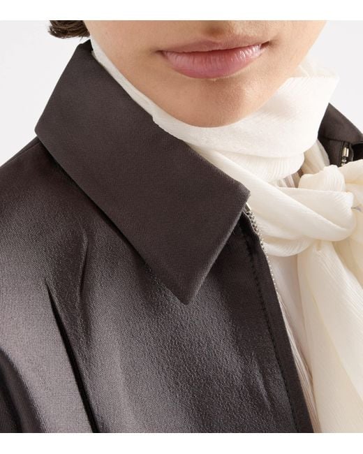 Prada Black Silk-Wool Jacket