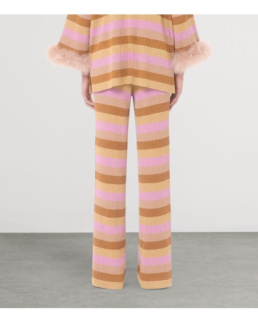 Valentino Multicolor Wool Stripe Sweatpants