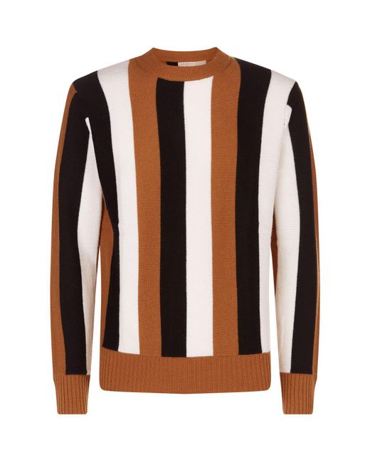 Sandro Natural Vertical Stripe Sweater for men