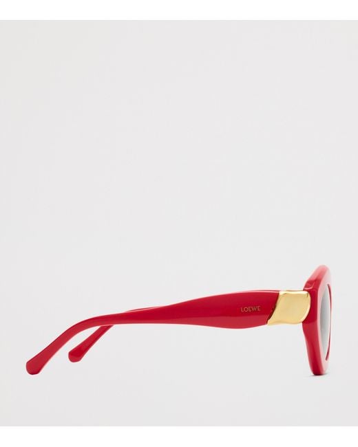 Loewe Pink Acetate Coil Cat Eye Sunglasses