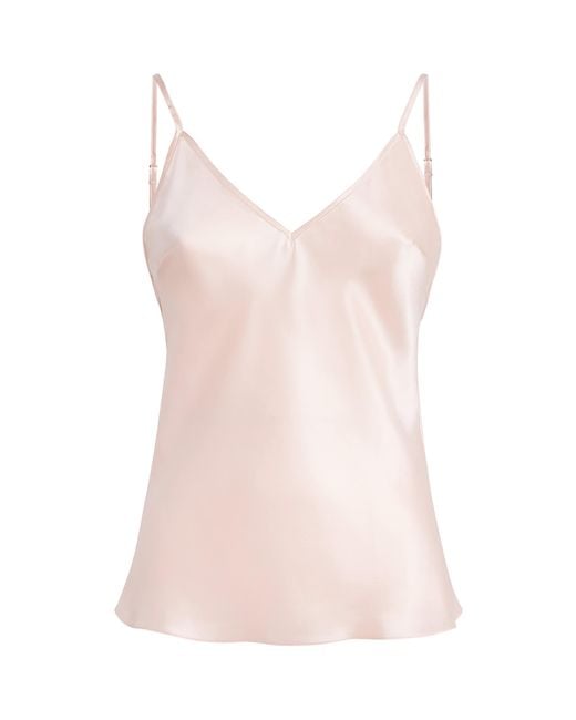 Gilda & Pearl Pink Silk Taylor Cami Top