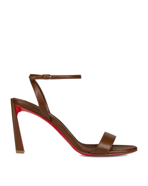 Christian Louboutin Red Condora Queen Leather Sandals 85