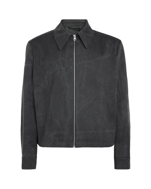 Séfr Black Cotton Tazio Jacket for men